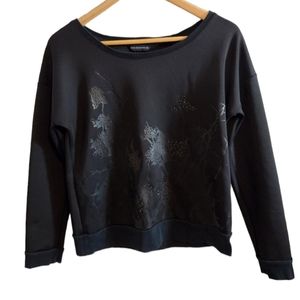 Rock & Republic Black Printed Sweatshirt